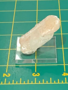 Thumbnail - Pink Stilbite Blade on Apophyllite w/ Acrylic base - Nashik, India - Picture 1 of 7