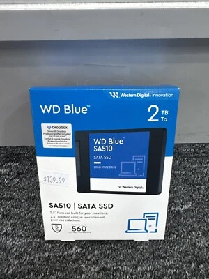 Western Digital Blue 2TB 520Mb Internal Solid State Drive - Blue - Image 1 of 2