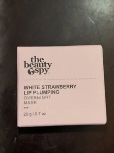 The Beauty Spy White Strawberry Lip Plumping Overnight Mask .7oz - Picture 1 of 7