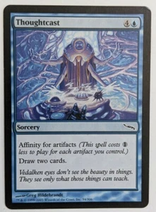 Thoughtcast, Damaged / Heavily Played, Mirrodin, MTG Magic the Gathering - Picture 1 of 2
