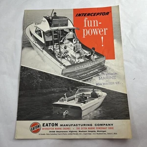 Eaton Marine News neue Abfangjäger, Bootsmotoren Katalog Broschüre - Bild 1 von 17