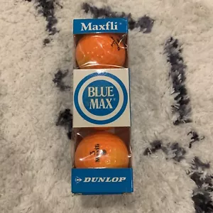 Dunlop Blue Max-Fli Manga de 3 Pelotas de Golf Naranja Sin Usar Alta Visibilidad - Imagen 1 de 2