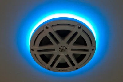 KINGPIN LEDS 2pc LED Speaker Rings for JL Audio Marine 6.5" M3-650X Ready to install! RGB
