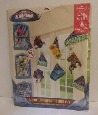 Kit de decoración de habitación de fiesta SPIDER-MAN transformación suministros de cumpleaños sello Foto 1 de 2