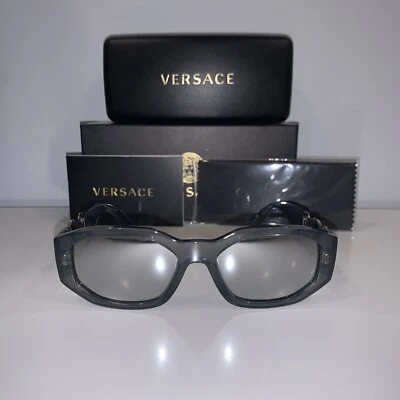 Gafas de sol Versace VE4361 3116G 53 mm gris transparente/gris claro espejo plateado Foto 1 de 3