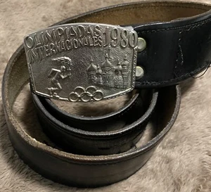 1980 Moscow Olimpiadas Imternacionales Belt/ Buckle - Picture 1 of 1