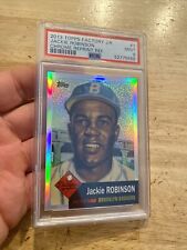 Jackie Robinson PSA 9 Topps REFRACTOR Collector Card Rare Brooklyn Dodgers 2013