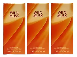 3 PACK - Coty Wild Musk for Women 1.5 oz Cologne Spray NEW 100% AUTHENTIC - Picture 1 of 1