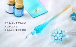 Frozen Elsa Disney Glass Pen Collection Ink Post Cards - Picture 1 of 5