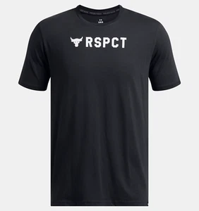 Under Armour Project Rock RSPCT Short Sleeve Shirt Men's Large Black 1386877 NWT - Picture 1 of 2