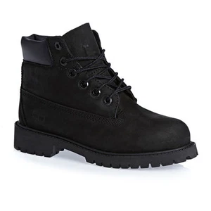 TIMBERLAND JUNIORS 6" CLASSIC BLACK Timberland BOOT`s UNISEX - Picture 1 of 2