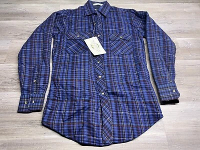 Cazadora acolchada a cuadros de franela abotonada vintage Northwest Territory para hombre talla S #2 Foto 1 de 4