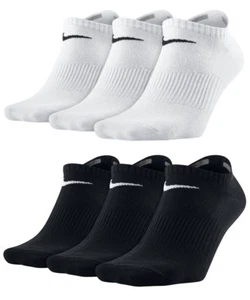 NIKE SOCKS TRAINER SOCKS - LO DOWN WHITE BLACK - 3 PACK EVERYDAY TRAINING SOCK - Picture 1 of 3