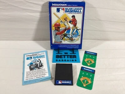 Major League Baseball For Intellivision-Complete In box w/Manual & Overlays - Image 1 of 4