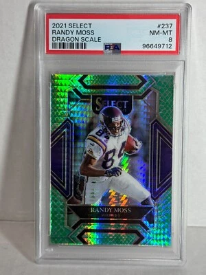 Randy Moss 2022 Panini Select  Dragon Scale  RARE PSA - Image 1 of 2
