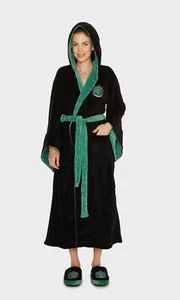 Ladies Harry Potter Slytherin House Hooded Dressing Gown Robe - Picture 1 of 4