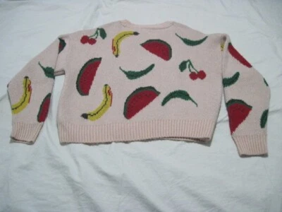 Suéter Urban Outfitters Mujer Pequeño Fruta Tejido Rosa Y2K Cereza Sandía Foto 1 de 4