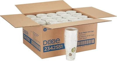 Dixie Pathways Paper Hot Cups 12 oz - 300 Pack - FREE SHIPPING!!