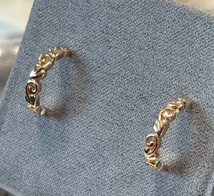 Clogau 18kt Rotgold 1854 Lebensbaum Halbcreolen selten 750 - Bild 1 von 11