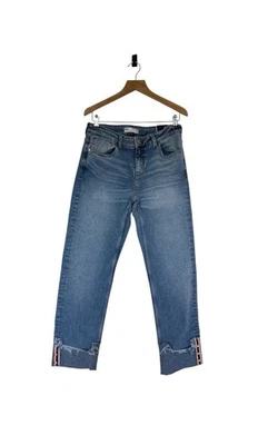 Zara Z1975 Denim Jeans Size UK 12 EU 40 Blue Relaxed Fit 100% Cotton Pockets - Image 1 of 4