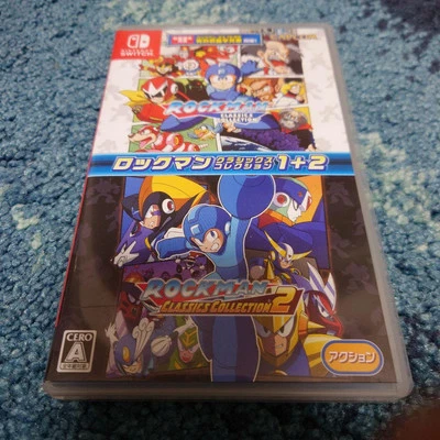 Rockman Classics Collection 1 + 2 Nintendo Switch mit Hülle aus JAPAN - Bild 1 von 3