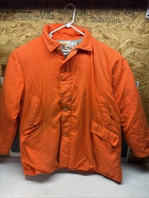Vintage USA Field N Forest Hunting Blaze Orange Upland Game Jacket W/ Hood XXL - Image 1 of 4