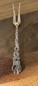 Exprns Ehrenberg Sweden Silver Plated Lemon Cocktail Relish Fork Appetizer Vtg - Picture 1 of 5
