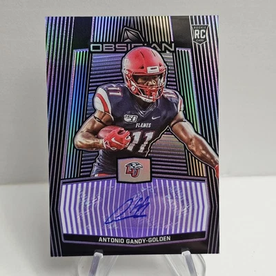 2020 Panini Obsidian Draft Picks /49 Antonio Gandy-Golden #73 Rookie Auto RC - Image 1 of 2