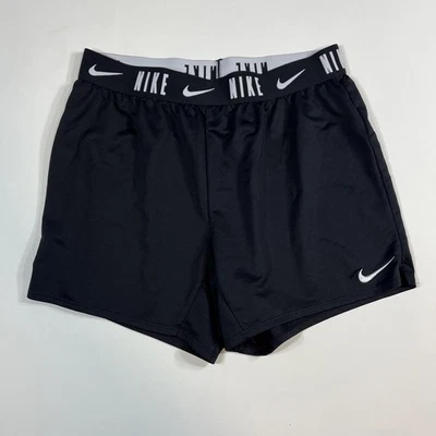 Nike Dri-Fit Black Athletic Shorts DA1099-010 Girl's Youth Size Xl EUC - Image 1 of 3