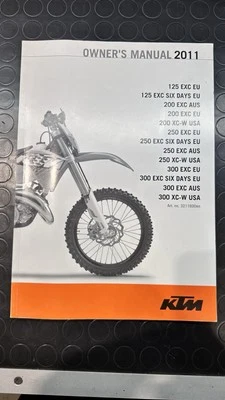 Manuale Uso E Manutenzione Ktm 125 - 200 - 250 - 300 Del 2011 English. - Immagine 1 di 2
