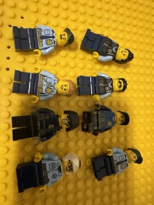 Lego City Police Minifigures Lot Of 8 - Image 1 of 2
