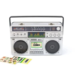 New! Boom Box Lunch Box 10.3 x 7.4 x 3 in. Free Shipping! - Picture 1 of 7