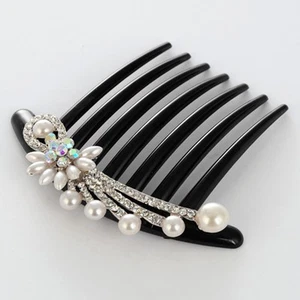 Pearl Comb Haircombs for Women Bride Inserted Bridal Accessories - Imagen 1 de 11