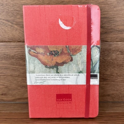 Moleskine Red Silk Shantung Ruled Notebook Van Gogh Museum BRAND NEW - Image 1 of 4