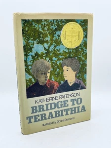 SIGNED Bridge to Terabithia - Katherine Paterson 1977 1st Edition 2nd Printing - Picture 1 of 16