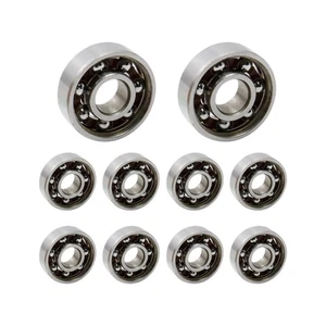 10Pcs Miniature Open Bearing Deep Grooves Ball Bearing Skateboards Accessories - Picture 1 of 8