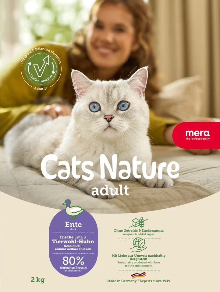 Mera Cat Nature Adult Ente | 2kg Katzenfutter trocken - Bild 1 von 1