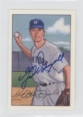 JSA Certified 1987 CCC 1952 Bowman Reprints Gil McDougald #33 COA Auto - Image 1 of 2