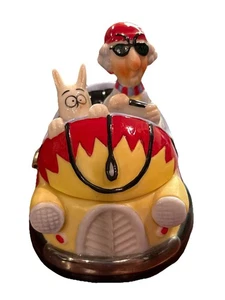 Maxine Hallmark Shoebox I'm A Grumpy Bumper Car Trinket /Jewelry Ceramic 3” Box - Picture 1 of 6