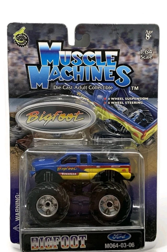 BIGFOOT Monster Truck Rare Muscle Machines FORD Truck  1:64 Scale 2003 New 4x4x4 - Image 1 of 4