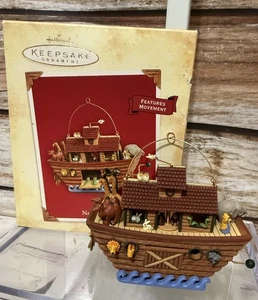 Hallmark Andenken Ornament 2004 "Arche Noah" mit magischem Uhrwerk - Bild 1 von 8