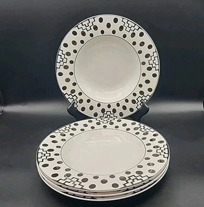 4 Villeroy & Boch Fine China Easy Collection Suppenschalen mit Timbuktu Rand Auslauf - Bild 1 von 5