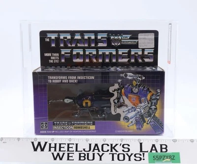 Bombshell AFA GRADED 75+ 75/85/90 G1 Transformers 1985 Hasbro NEW SEALED - Image 1 of 4