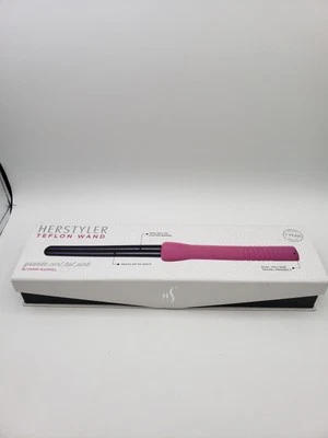 Herstyler Grande 1 inch Dual Voltage Curling Iron with negative ions - Pink - Image 1 of 4
