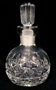 WATERFORD CRYSTAL LISMORE ROUND PERFUME BOTTLE WITH STOPPER 4 3/4" - Picture 1 of 5