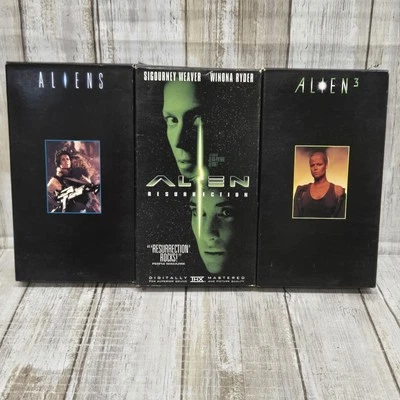 Alien Trilogy Set (VHS, 1993) Alien Aliens Alien 3 - Image 1 of 4