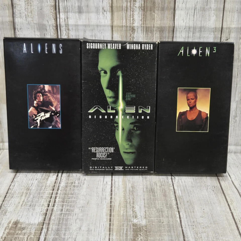 Alien Trilogy Set (VHS, 1993) Alien Aliens Alien 3 - Image 1 of 4