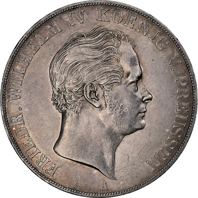 [#1277837] Kingdom of Prussia, Friedrich Wilhelm IV, 2 Thaler, 1846, Berlin, Sil - Image 1 of 2