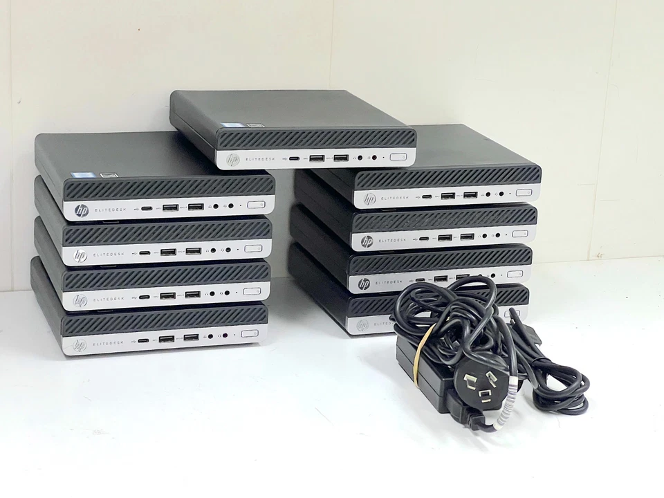 HP EliteDesk 800 G4 Mini i5-8500T 8GB RAM 256GB NVMe SSD Win11 Pro - image 1 of 4