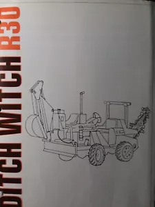 Ditch Witch R30 Utility Trencher Traktor 1973 Verkauf Werbung Broschüre Katalog - Bild 1 von 1